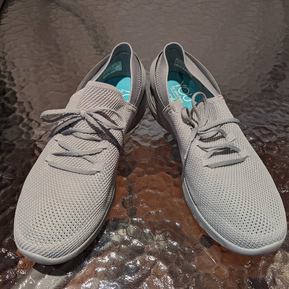 Gray Running Shoes By Skechers - Picture 1 of 3